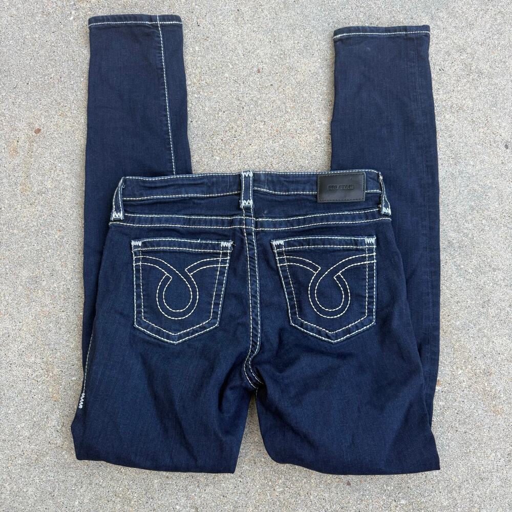 Big Star Maddie Skinny Dark Blue Stretch Jeans 30L
